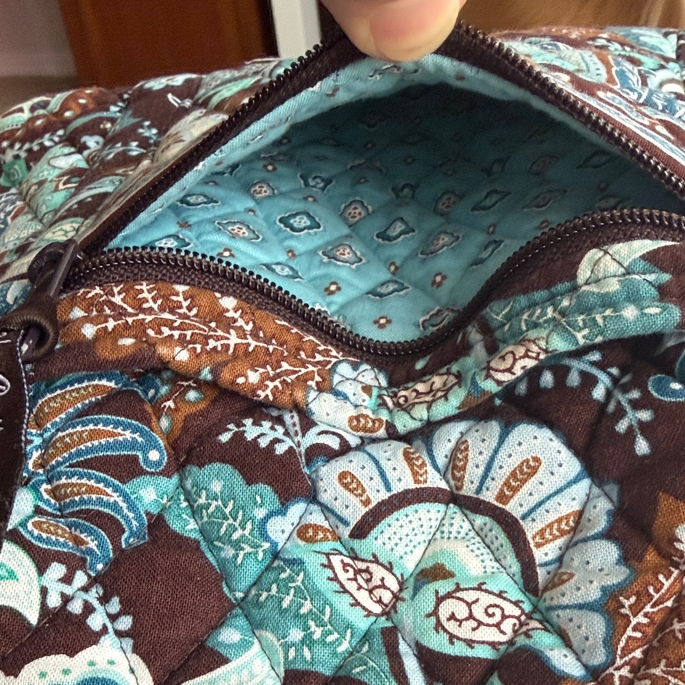 Vera Bradley Java Blue Floral Patterned Tote Bag - image 8